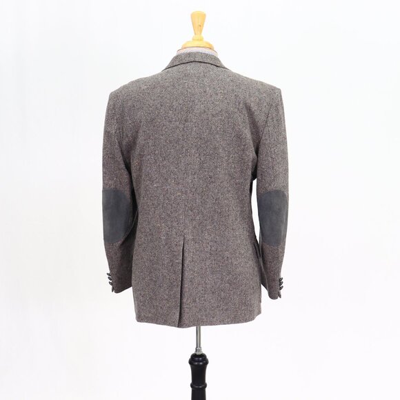 Farah 44R Gray Solid 2-Button Sport Coat Blazer Jacket P211 - Picture 7 of 11